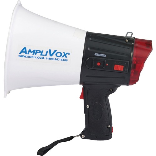 AmpliVox S604 Megaphone - 10 W Amplifier - Built-in Amplifier - 30 Hour