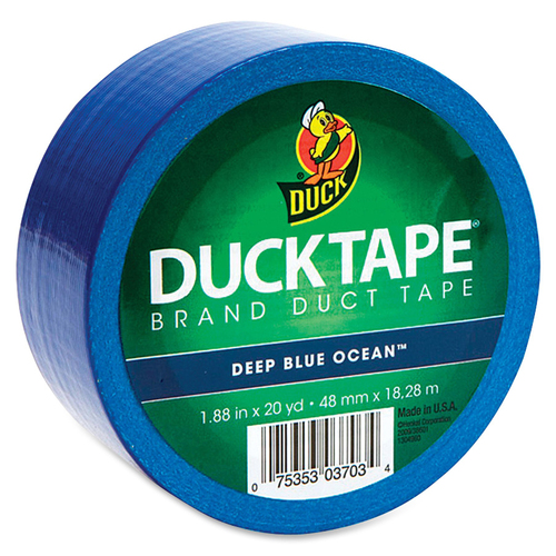 Duck Brand Brand Color Duct Tape - 20 yd Length x 1.88" Width - 1 / Roll - Blue