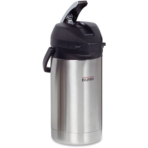 BUNN 3-Liter Lever Action Stainless Steel Airpot - 3.2 quart (3 L) - Stainless Steel - Stainless Steel