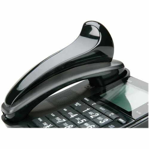 SKILCRAFT® Telephone Shoulder Rest - Black - Foam, Plastic - 1 Each