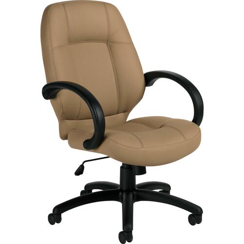 Offices To Go Humber High Back Tilter Executive Chair - Parchment Polyurethane Seat - Parchment Polyurethane Back - 5-star Base - High Back - GLBMVL2788PU32
