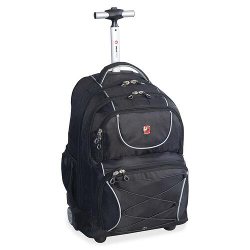 Swissgear Carrying Case (Backpack) for 15.6" Notebook - Black - Polytex, Polyester - Handle - 20" (508 mm) Height x 13.50" (342.90 mm) Width x 8.50" (215.90 mm) Depth - 1 Pack