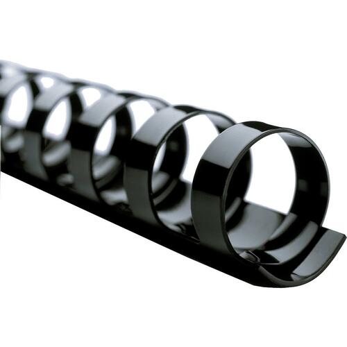 Swingline CombBind Binding Spine - 0.8" Maximum Capacity - 160 x Sheet Capacity - 14" Sheet - Black - Plastic - 100 / Box