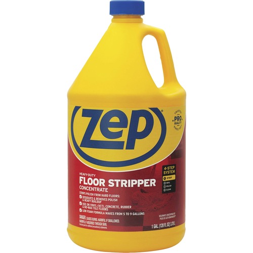 Zep Heavy-Duty Floor Stripper - For Floor - Concentrate - 128 fl oz (4 quart) - 1 Each - Heavy Duty, Fast Acting - Blue