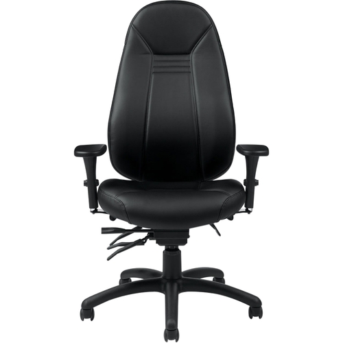 Global Obusforme Comfort High Back Multi Tilter Chair - Nero Fabric Seat - 5-star Base - High Back - GLB12403OX10