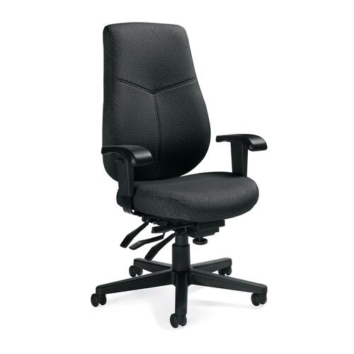 Global Aurora High Back Multi Tilter Executive Chair - Dusk Fabric Seat - 5-star Base - High Back - GLB12203D802