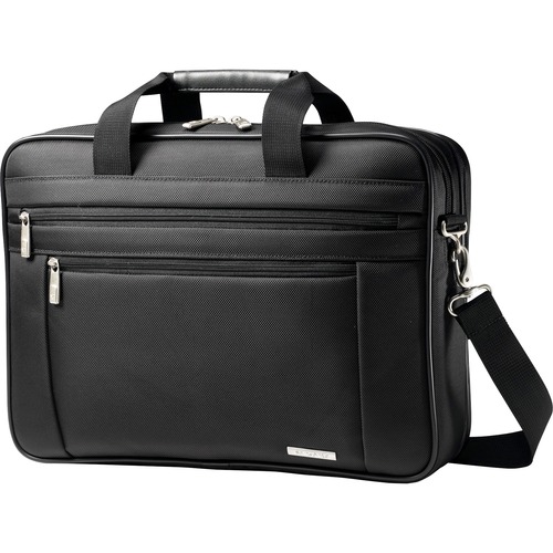 Samsonite Classic Carrying Case (Briefcase) for 13" to 15.6" Notebook - Black - Ballistic Fabric Body - 12" Height x 16.5" Width x 4.5" Depth - 1 Each