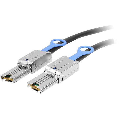 SIIG 1M External mini-SAS SFF-8088 to SFF-8088 Cable - SAS for Hard Drive - 1m - 1 x SFF-8088 Mini-SAS - 1 x SFF-8088 Mini-SAS - Silver-plated Conductor - Black