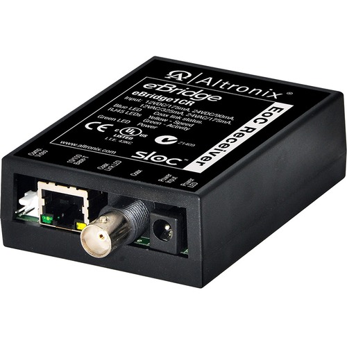 Altronix eBridge1CR - IP over Coax Receiver - 1 x Network (RJ-45) - 10/100Base-TX - 0.46 km - Desktop