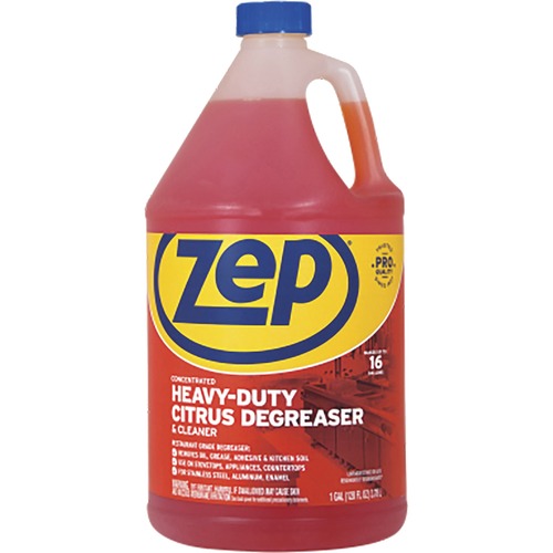 Zep Heavy-Duty Citrus Degreaser - Concentrate - 128 fl oz (4 quart) - 1 Each - Heavy Duty - Orange