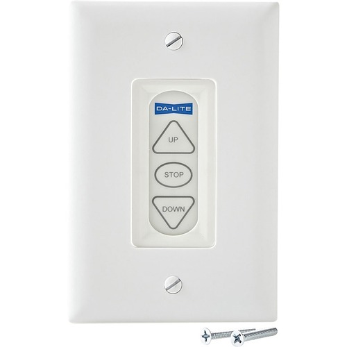 Da-Lite White Low Voltage Control Switch - Button Switch - Motor Control, Electric Screen - White