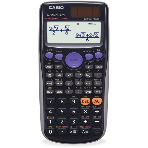 Casio FX300ESPLUS Scientific Calculator - 252 Functions - Hard Shell Cover - Black - 1 Each