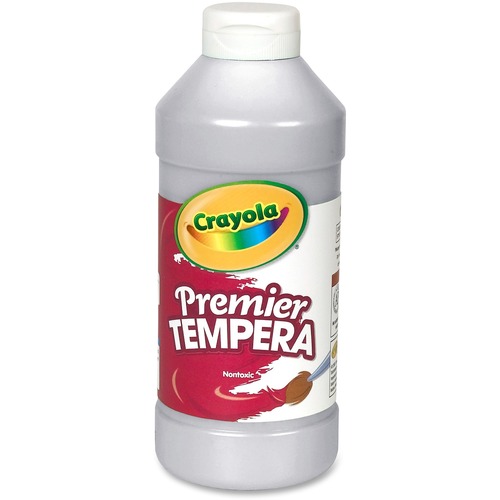 Crayola Premier Tempera Paint - 16 fl oz - 1 Each - Silver