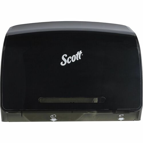 Scott Essential Coreless Jumbo Roll Toilet Paper Dispenser - Coreless Dispenser - 1 x Roll - 9.8" Height x 14.3" Width x 6" Depth - Plastic - Black - Durable - 1 Each