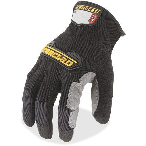 Ironclad WorkForce All-purpose Gloves - X-Large Size - Black, Gray - Impact Resistant, Abrasion Resistant, Durable, Reinforced - For Multipurpose, Home, Shop, Construction, Landscape, Yardwork - 2 / Pair