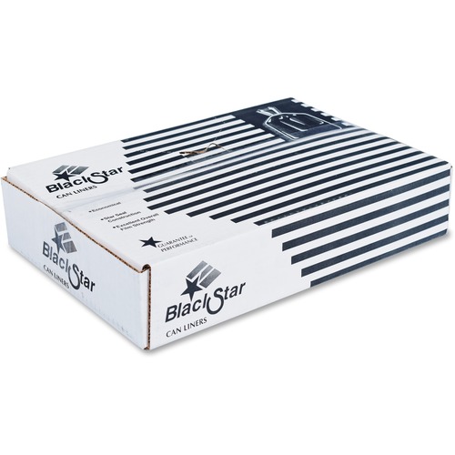 Ex-Cell Kaiser 205 White Receptacles Replacement Liner Bags - Black - Plastic - Sanitary - 1000 / Carton