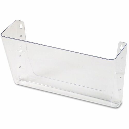 Universal Letter Hanging Folder - 8 1/2" x 11" - 1 Pocket(s) - Plastic - Clear - 1 Each