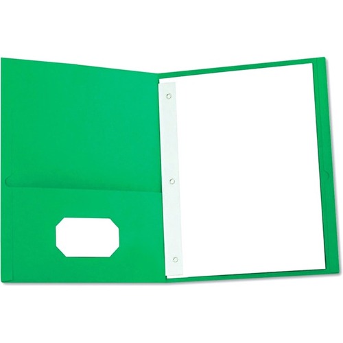 Universal Pocket Folder with Fastener - 1/2" Folder Capacity - 11" x 8 1/2" - 135 Sheets Capacity - Tang Fastener - 2 Inside Front & Back Pocket(s) - 25 Box
