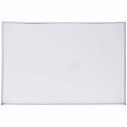 Universal Dry Erase Board - 36" (3 ft) Width x 24" (2 ft) Height - White Melamine Surface - Anodized Aluminum Frame - 1 Each