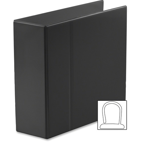 Find It Heavy Duty Gapless Binder - 5" Binder Capacity - Letter - 8 1/2" x 11" Sheet Size - Ring Fastener(s) - Internal Pocket(s) - Black - 1 Each