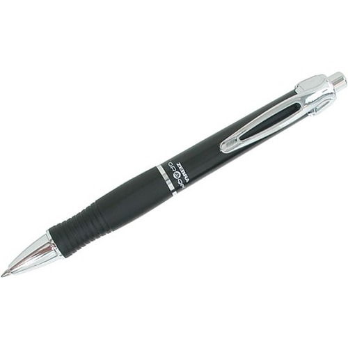 Zebra Pen GR8 Gel Retractable - 0.7 mm Pen Point Size - Retractable - Black Gel-based Ink - Plastic Barrel - 4 / Pack