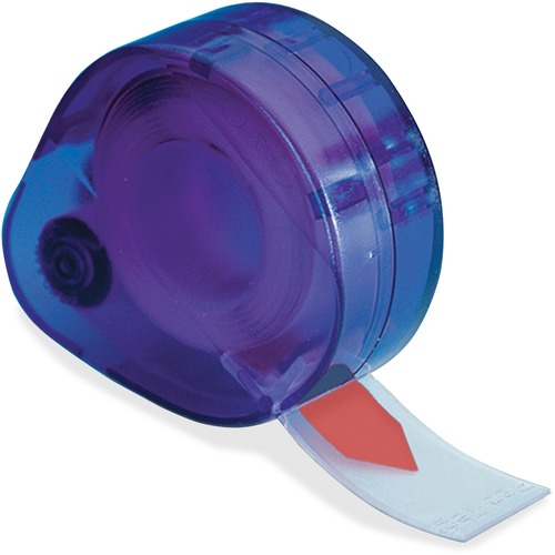 Redi-Tag Arrow Page Flags Dispenser - 120 - 9/16" Flag/Note Width x 1 7/8" Flag/Note Length - Arrow - Red - Self-adhesive, Repositionable, Writable - Dispenser Included - 120 / Pack