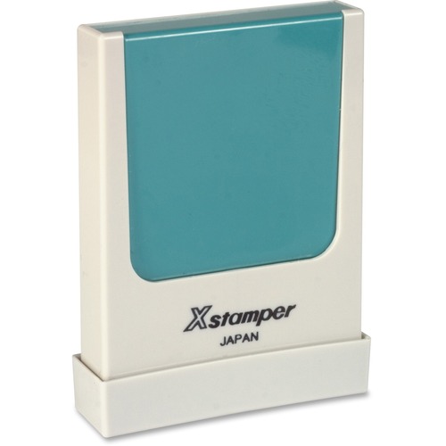 Xstamper Single Line Stamp - Custom Message Stamp - 1 Line(s) - 0.19" Impression Width x 1.56" Impression Length - 50000 Impression(s) - Assorted - Rubber - 1 Each