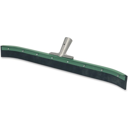 Unger AquaDozer Curved 24" Floor Squeegee - 23.62" EPDM Rubber Blade - Sturdy, Heavy Duty, Durable - Green, Black - 1Each
