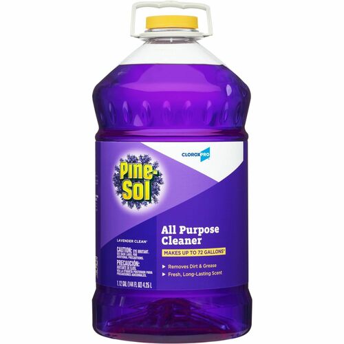 CloroxPro™ Pine-Sol All Purpose Cleaner - Concentrate - 144 fl oz (4.5 quart) - Lavender Clean Scent - 1 Each - Deodorize, Long Lasting, Residue-free - Purple