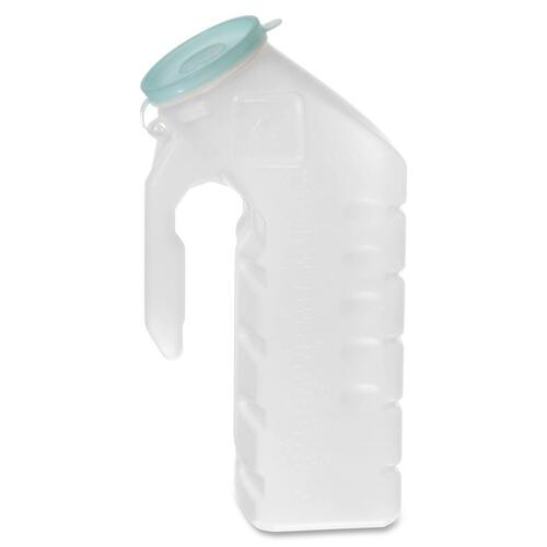Medline Urinal with Glow-in-the-Dark Lid - 48 / Carton - Clear