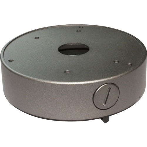 Speco Mounting Box for Security Camera Dome - Silver - TAA Compliant - Metal - Silver