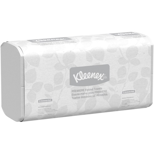 Kleenex Premiere Folded Towels - 9.40" x 12.40" - White - Paper - 120 Per Pack - 25 / Carton