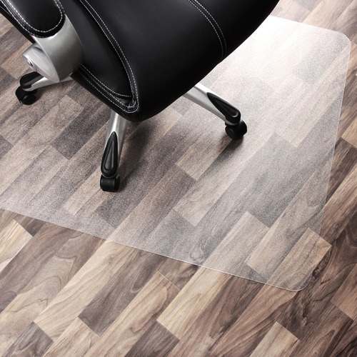 Cleartex® Unomat Anti-Slip Rectangular Chair Mat Hard Floors and Carpet Tiles - 35" x 47" - Clear Rectangular Anti-Slip Polycarbonate Chair Mat for Hard Floors and Carpet Tiles - 47" L x 35" W x 0.075" D