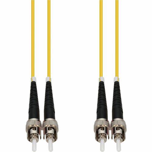 AddOn 5m Single-Mode fiber (SMF) Duplex ST/ST OS1 Yellow Patch Cable - Fiber Optic for Network Device - 5m - 2 x ST Male Network - 2 x ST Male Network - Yellow