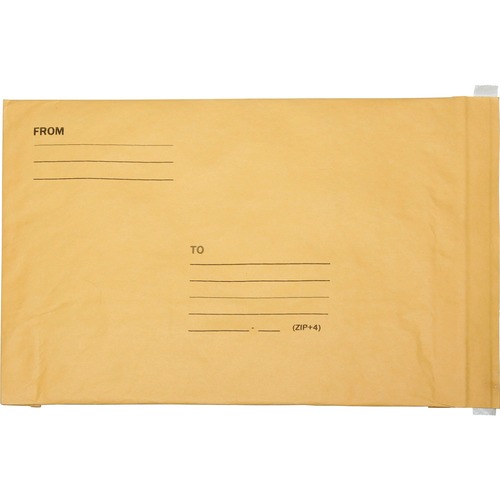 SKILCRAFT Sealed Air Jiffylite Bubble Lined Mailer - No. 5 - Bubble - #5 - 10 1/2" Width x 16" Length - Peel & Seal - Kraft - 80 / Pack - Kraft