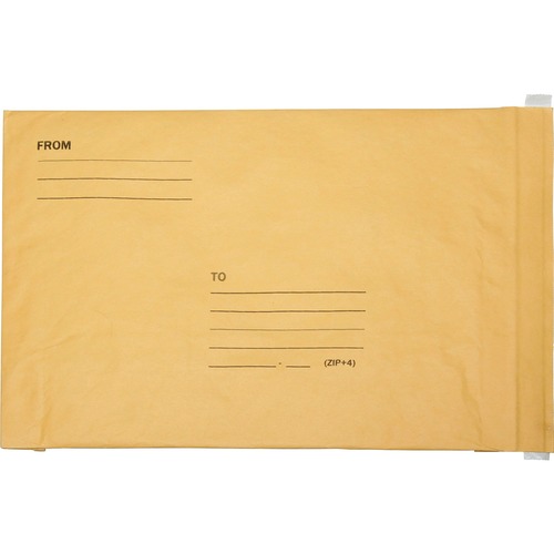 SKILCRAFT Sealed Air Jiffylite Bubble Lined Mailer - No. 7 - Bubble - #7 - 14 1/4" Width x 20" Length - Peel & Seal - Kraft - 50 / Pack - Kraft