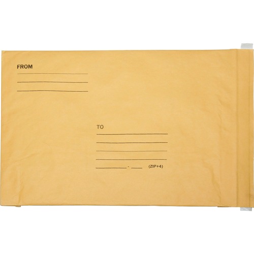 SKILCRAFT Sealed Air Jiffy Padded Mailer - Bubble - 10 1/2" Width x 16" Length - Peel & Seal - 100 / Pack - Kraft