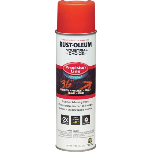 Rust-Oleum Industrial Choice Precision Line Marking Paint - 17 fl oz - 1 Each - Alert Orange