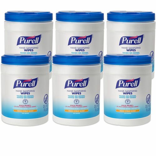 PURELL® Sanitizing Wipes - WhiteTub - 270 Tub - 6 / Carton