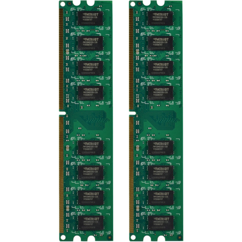 Patriot Memory Signature 4GB DDR2 SDRAM Memory Module - 4 GB (2 x 2GB) - DDR2-800/PC2-6400 DDR2 SDRAM - 800 MHz - Non-ECC - Unbuffered - 240-pin - DIMM