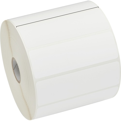 Zebra Z-Select 4000D Thermal Label - 4" Width x 1 1/4" Length - Permanent Adhesive - Direct Thermal - White - Paper, Acrylic - Perforated - 2100 / Roll - 12 / Roll