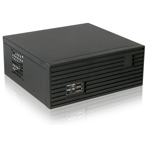 iStarUSA Compact Stylish Mini-ITX Enclosure - Tower - Black, Black - Aluminum, Steel - 2 x Bay - 1 x 300 W - Mini ITX Motherboard Supported - 1 x Fan(s) Supported - 2 x Internal 2.5" Bay - 1x Slot(s) - 2 x USB(s)