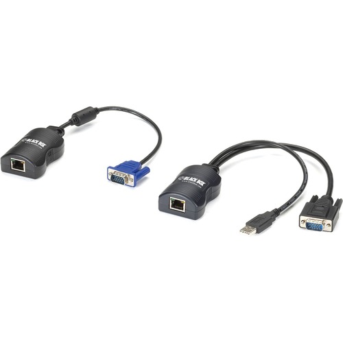 Black Box Wizard Multimedia Extender LP - 1 Input Device - 1 Output Device - 500 ft Range - 2 x Network (RJ-45)USB - 1 x VGA In - 1 x VGA Out - Full HD - 1920 x 1080 - Twisted Pair - Category 8