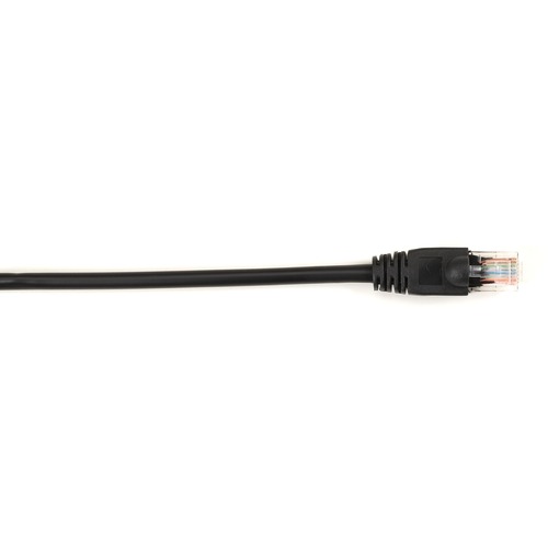 Black Box Connect Cat.6 UTP Patch Network Cable - 15 ft Category 6 Network Cable for Network Device - First End: 1 x RJ-45 Network - Male - Second End: 1 x RJ-45 Network - Male - 1 Gbit/s - Patch Cable - Gold Plated Contact - CM - 26 AWG - Black