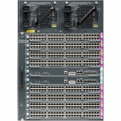 Cisco Catalyst WS-C4510R+E Chassis - Manageable - 3 Layer Supported - PoE Ports - 14U High - Rack-mountable