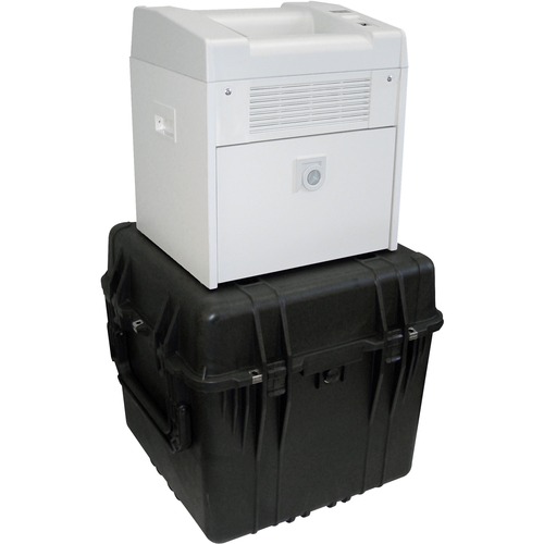 Dahle 20434ds Rapid Deployment Paper Shredder - Extreme Cross Cut - 6 Per Pass - 0.039" x 0.185" Shred Size - P-7 - 13 ft/min - 9.50" Throat - 10 Minute Run Time - 20 Minute Cool Down Time - 6 gal Wastebin Capacity - 745.70 W - Off White