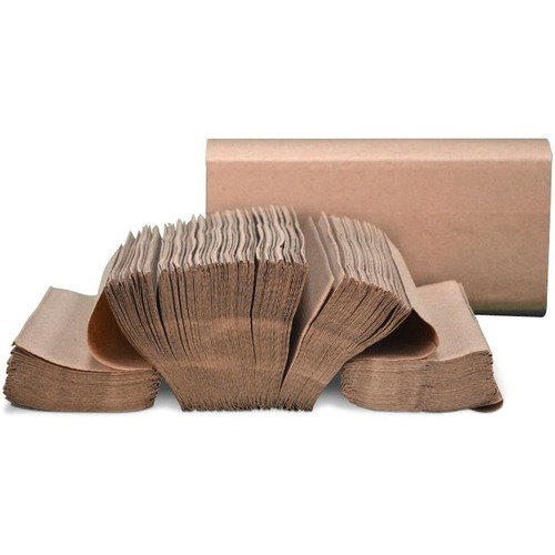 Preserve 9.5" x 9.25" - Kraft Multi-Fold Towels - 1 Ply - Multifold - 9.25" x 9.50" - 250 Sheets/Roll - Brown - Fiber - 16 Per Case - 4000