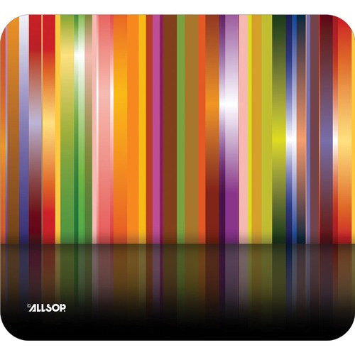 Allsop NatureSmart Image Mousepad - Tech Multi Stripes - (30599) - Tech Multi Stripes - 0.10" x 8.50" Dimension - Natural Rubber, Latex - Anti-skid