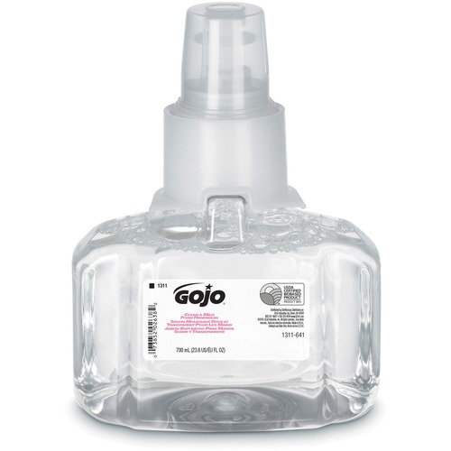 Gojo® LTX-7 Clean/Mild Foam Handwash Refill - 700 mL - Hands-free Dispenser - Hand - Clear - Rich Lather, Fragrance-free, Dye-free - 1 Each - Hand Soaps/Cleaners - GOJ131103