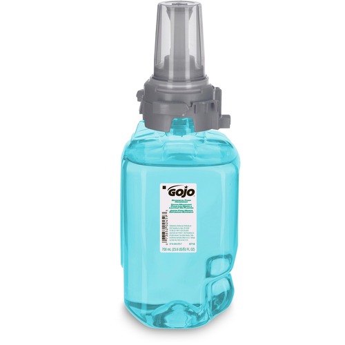 Gojo® ADX-7 Dispenser Refill Botanical Foam Soap - Botanical ScentFor - 23.7 fl oz (700 mL) - Pump Bottle Dispenser - Skin, Hand - Moisturizing - Emerald Green - Rich Lather, Bio-based - 1 Each